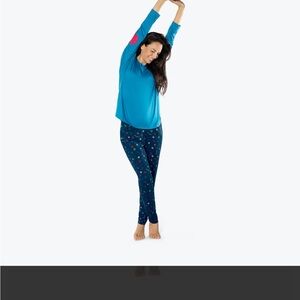 NWT Lug Jitterbug Long Sleeve PJ Set/ Navy/ Small